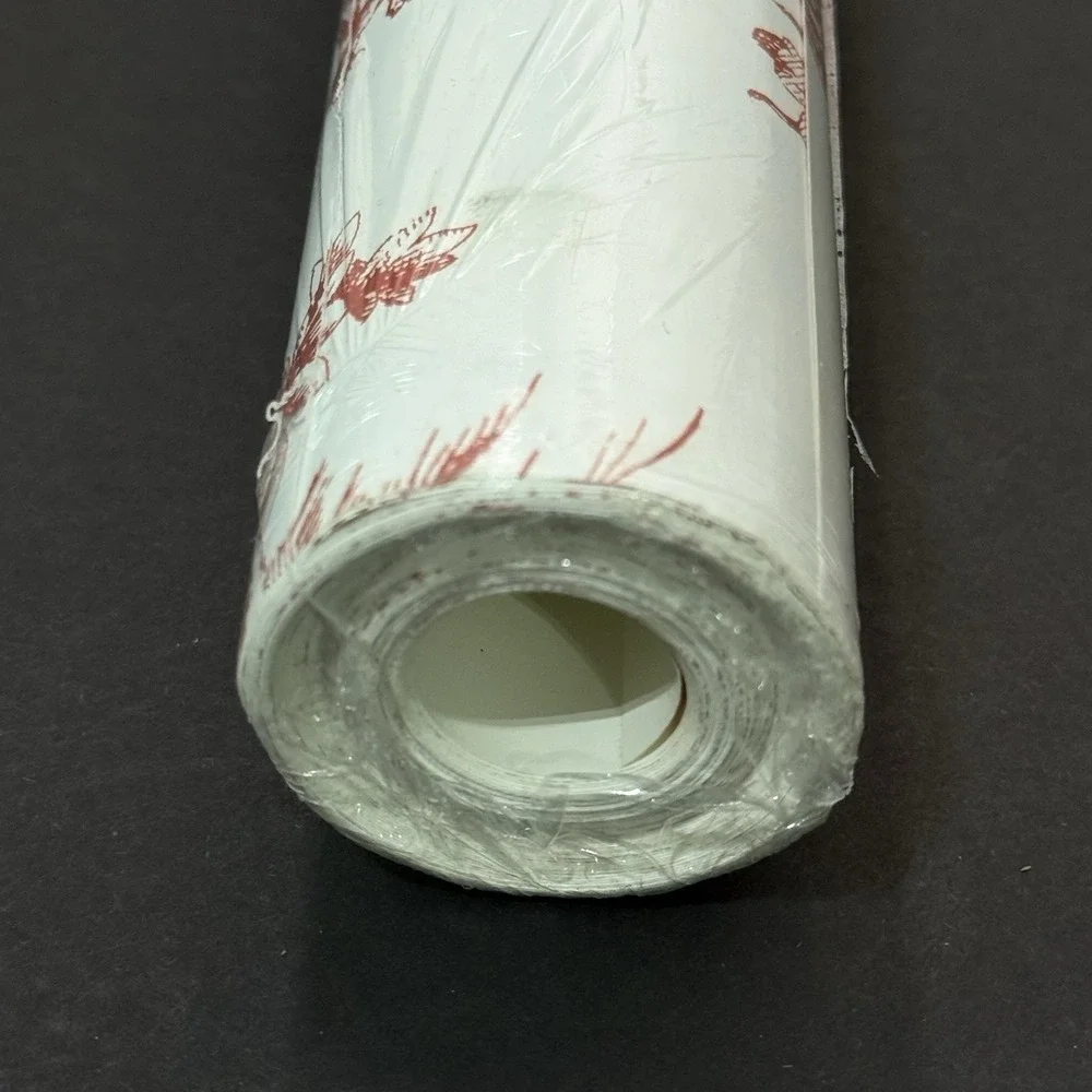 York Wallpaper 1 Roll GR5925 Seasons Toile Red White Vintage Motif Wallcoverings